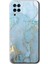 Samsung Galaxy Note 5 Kılıf Hd Desen Baskılı Arka Kapak - Mavi Gold Mermer 1