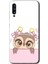 Samsung Galaxy A70S Kılıf Hd Desen Baskılı Arka Kapak - Sevimli Baykuş 1