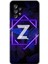 Samsung Galaxy A52S Kılıf Hd Desen Baskılı Arka Kapak - Dark Neon Yaprak Z Harfi 1
