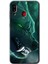 Samsung Galaxy A30 Kılıf Hd Desen Baskılı Arka Kapak - Yeşil Kurt 1