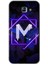 Samsung Galaxy A8 2016 Kılıf Hd Desen Baskılı Arka Kapak - Dark Neon Yaprak M Harfi 1