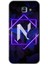 Samsung Galaxy A8 2016 Kılıf Hd Desen Baskılı Arka Kapak - Dark Neon Yaprak N Harfi 1