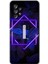 Samsung Galaxy A13 Kılıf Hd Desen Baskılı Arka Kapak - Dark Neon Yaprak I Harfi 1