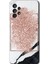Samsung Galaxy A52 Kılıf Hd Desen Baskılı Arka Kapak - Simli Mermer 1