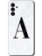 Samsung Galaxy A13 5g Kılıf Hd Desen Baskılı Arka Kapak - Beyaz Mermer Desenli A Harfi 1