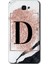 Samsung Galaxy J7 Prime 2 Kılıf Hd Desen Baskılı Arka Kapak - Pembe Mermer Desenli D Harfi 1