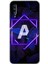 Samsung Galaxy A70 Kılıf Hd Desen Baskılı Arka Kapak - Dark Neon Yaprak A Harfi 1