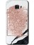 Samsung Galaxy C7 Pro Kılıf Hd Desen Baskılı Arka Kapak - Simli Mermer 1