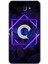 Samsung Galaxy J7 Prime Kılıf Hd Desen Baskılı Arka Kapak - Dark Neon Yaprak O Harfi 1