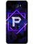 Samsung Galaxy J7 Prime Kılıf Hd Desen Baskılı Arka Kapak - Dark Neon Yaprak P Harfi 1