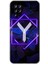 Samsung Galaxy A12 Kılıf Hd Desen Baskılı Arka Kapak - Dark Neon Yaprak Y Harfi 1