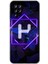 Samsung Galaxy M12 Kılıf Hd Desen Baskılı Arka Kapak - Dark Neon Yaprak H Harfi 1