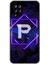 Samsung Galaxy A12 Kılıf Hd Desen Baskılı Arka Kapak - Dark Neon Yaprak P Harfi 1