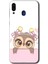 Samsung Galaxy M10S Kılıf Hd Desen Baskılı Arka Kapak - Sevimli Baykuş 1