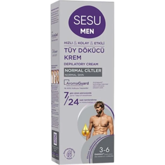 Sesu Erkekler Için Tüy Dökücü Krem Normal Ciltler 100 ml