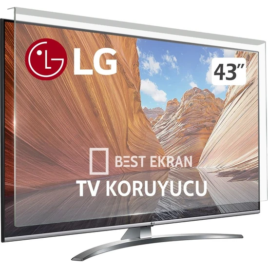 Best Ekran Lg 43UK6470PLC Tv Ekran Koruyucu - Lg 43 Inç Kırılmaz Ekran Koruyucu