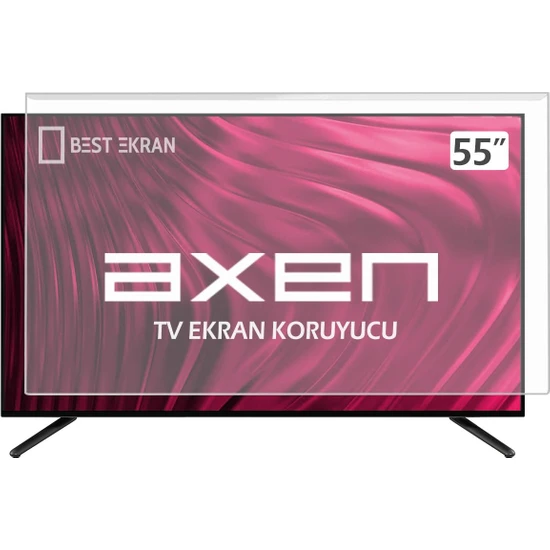 Best Ekran Axen AX55FIL243 Tv Ekran Koruyucu - Axen 55 Inç Kırılmaz Tv Ekran Koruyucu