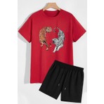 Trendypassion Tiger Şort T-Shirt Eşofman Takımı