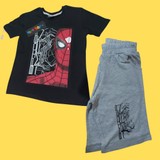 Bro Kids Spiderman Çocuk Takım Alt Üst Takım Tişört Şort