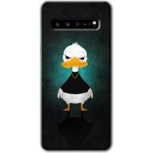 Bera Aksesuar Samsung Galaxy S10 Plus Kılıf Hd Desen Baskılı Arka Kapak - Angry Duck