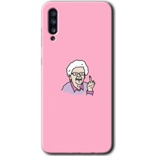 Bera Aksesuar Samsung Galaxy A50 Kılıf Hd Desen Baskılı Arka Kapak - Bad Grandmother