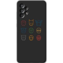 Bera Aksesuar Samsung Galaxy A73 Kılıf Hd Desen Baskılı Arka Kapak - Avengers Minimalism