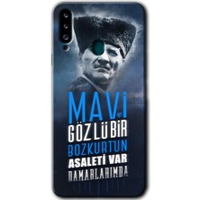 Bera Aksesuar Samsung Galaxy A20S Kılıf Hd Desen Baskılı Arka Kapak - Bozkurt Atatürk