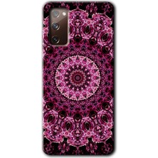 Bera Aksesuar Samsung Galaxy S20 Fe Kılıf Hd Desen Baskılı Arka Kapak - Mandala Patterns Kaleidoscope