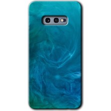 Bera Aksesuar Samsung Galaxy S10E Kılıf Hd Desen Baskılı Arka Kapak - Mavi Aura