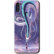 Bera Aksesuar Samsung Galaxy M11 Kılıf Hd Desen Baskılı Arka Kapak - Dragon Snake