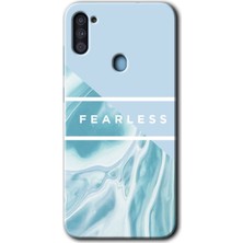 Bera Aksesuar Samsung Galaxy M11 Kılıf Hd Desen Baskılı Arka Kapak - Fearless