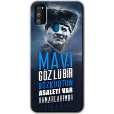 Bera Aksesuar Samsung Galaxy M21 Kılıf Hd Desen Baskılı Arka Kapak - Bozkurt Atatürk