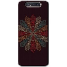 Bera Aksesuar Samsung Galaxy A80 Kılıf Hd Desen Baskılı Arka Kapak - Mandala Flower Wal