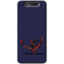 Bera Aksesuar Samsung Galaxy A80 Kılıf Hd Desen Baskılı Arka Kapak - Deadpool 3