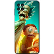 Bera Aksesuar Samsung Galaxy A22 Kılıf Hd Desen Baskılı Arka Kapak - Rick Morty