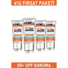 SPF 50+ 4 Lü Fırsat Seti Leke Karşıtı Nemlendirici Yüksek Koruma Güneş Kremi 50 ML