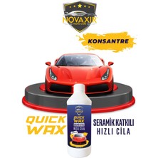 Novaxir Quick Wax HIZLI CİLA Seramik Katkılı, 500 mL NvQW500 Hidrofobik, Ultra Parlaklık