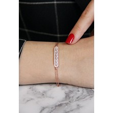 Argentum Concept Baget Taşlı 925 Ayar Gümüş Bileklik - B083901