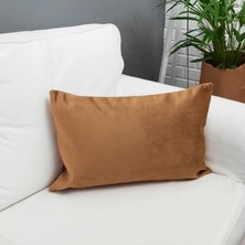 Körfez Kırlent Tay Tüyü Kırlent Kılıfı Açık Kahve