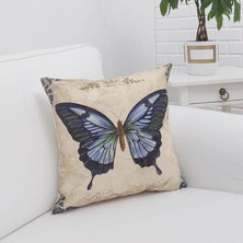 Körfez Kırlent Yaz Temalı Kelebek Kırlent Kılıfı 43X43CM