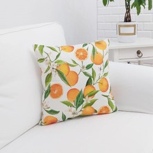 Körfez Kırlent Yaz Meyveleri Temalı Kırlent Kılıfı 43X43CM