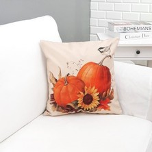 Körfez Kırlent Yaz Temalı Bal Kabakları Kırlent Kılıfı 43X43CM