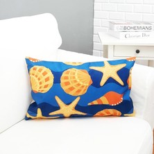 Körfez Kırlent Marin Desenli Dikdörtgen Kırlent Kılıfı