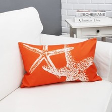 Körfez Kırlent Marin Desenli Dikdörtgen Kırlent Kılıfı