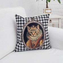 Körfez Kırlent Sevimli Hayvan Figür Baskılı Kırlent Kılıfı 43X43CM