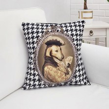 Körfez Kırlent Sevimli Hayvan Figür Baskılı Kırlent Kılıfı 43X43CM
