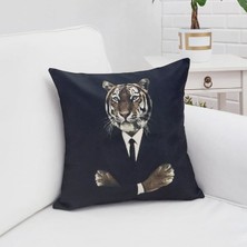 Körfez Kırlent Sevimli Hayvan Figür Baskılı Kırlent Kılıfı 43X43CM