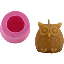 Hobizubi Baykuş Silikon Mum Kalıbı - M156