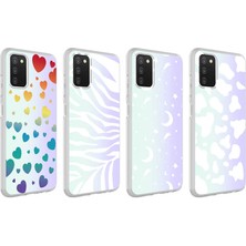 Kzy Samsung Galaxy A03S Kapak Zebra Desenli Fosforlu Silikon Kılıf