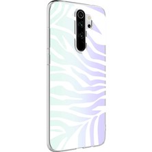 Kzy Xiaomi Redmi Note 8 Pro Kapak Zebra Desenli Fosforlu Silikon Kılıf